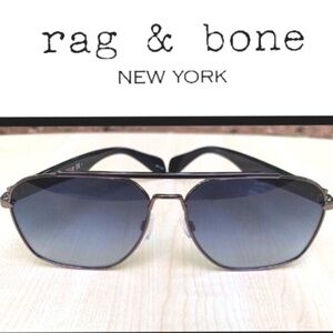 RAG & BONE SUNGLASSES new modern metal sunglasses in case LUXURY STREETWEAR